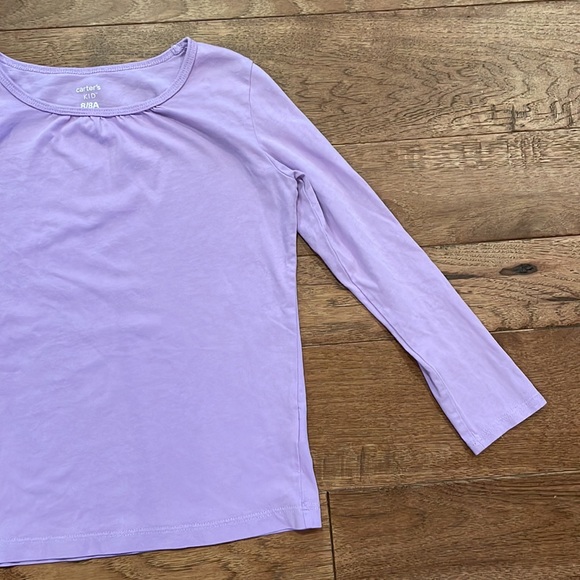 Carter’s Kid Long-Sleeve Purple T-Shirt - Size 8/8A - Picture 3 of 16